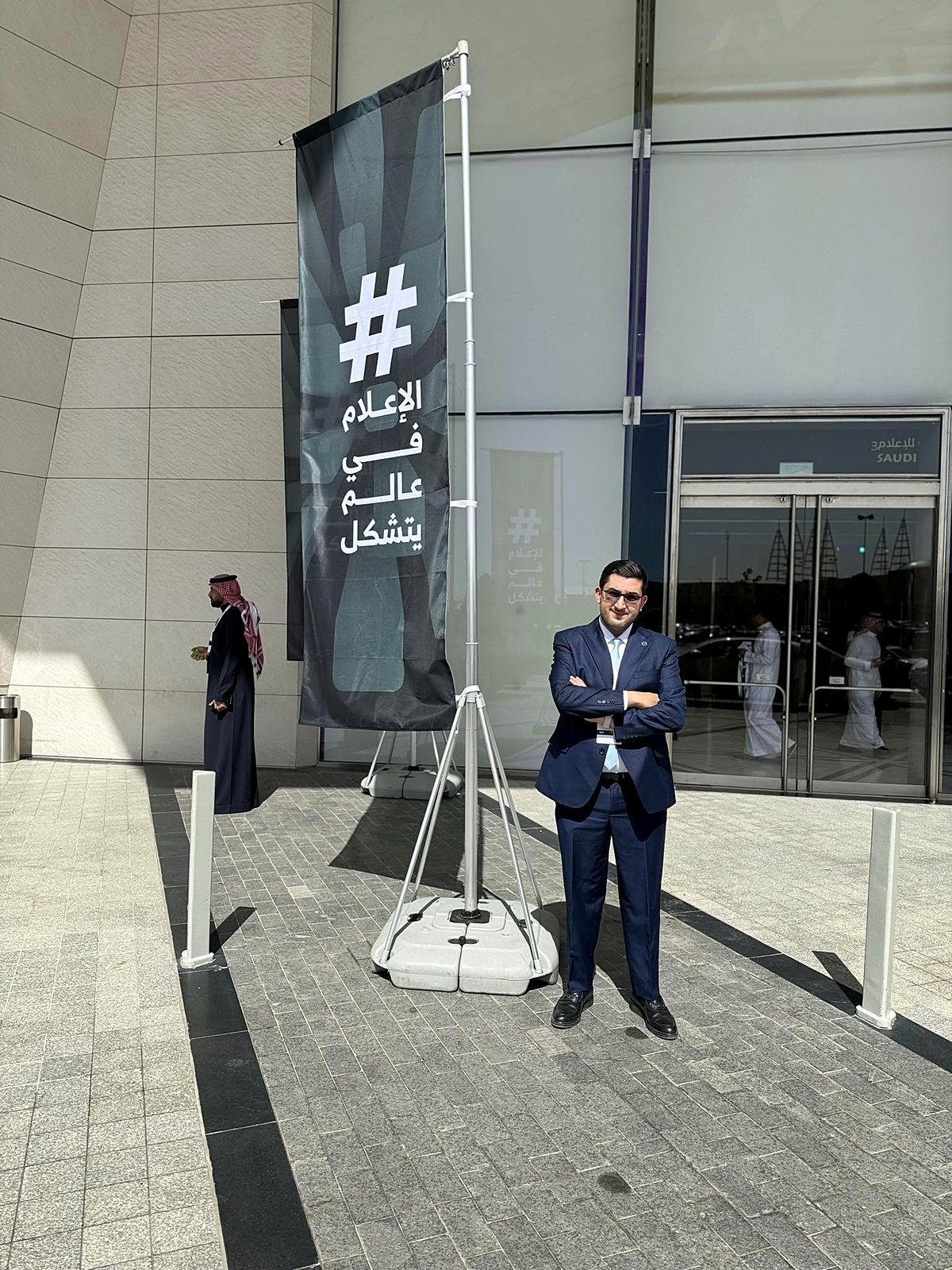 صفوان أبوسهمين خلال مشاركة مهنية